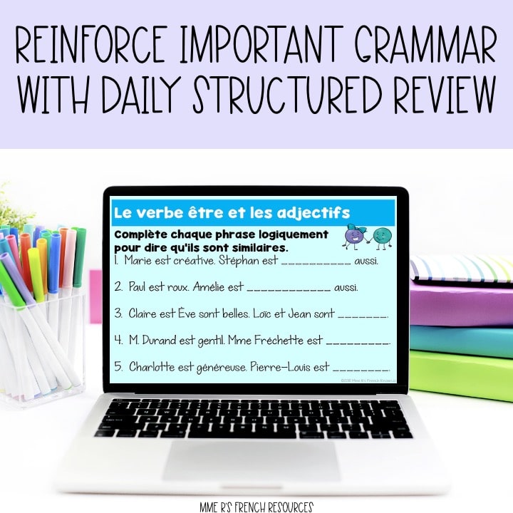 French 1 Bell Ringers for Daily Review and Classroom Routines - Image 3