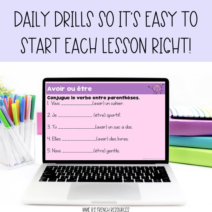 French 1 Bell Ringers for Daily Review and Classroom Routines - Image 4