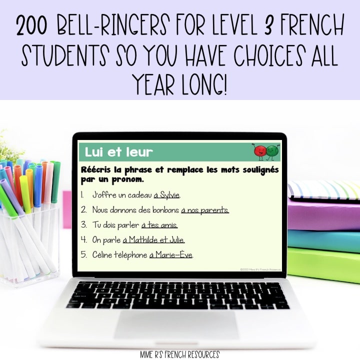 French 2 Warm-Up Activities for Daily Review and Classroom Routines - Image 2