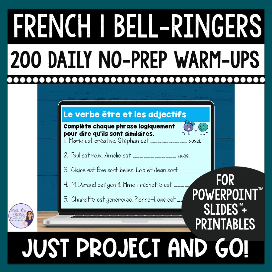 French 1 bellringers