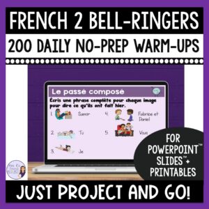 French 2 warm-up activities