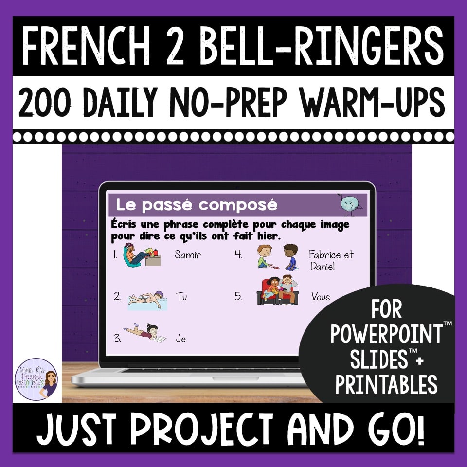 French 2 warm-up activities