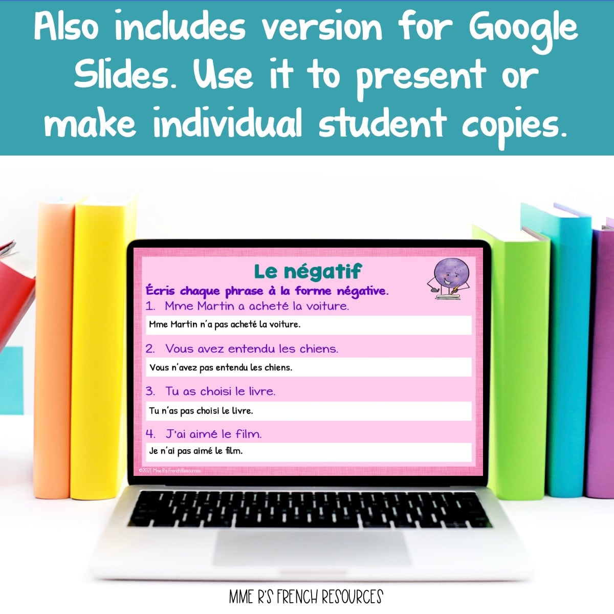 French Passé Composé PowerPoint & Google Slides 8 passé composé practice