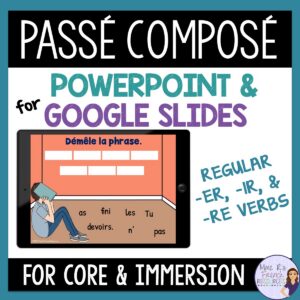 passé composé regular verbs