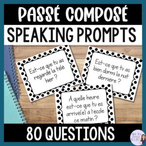 passé composé speaking activity