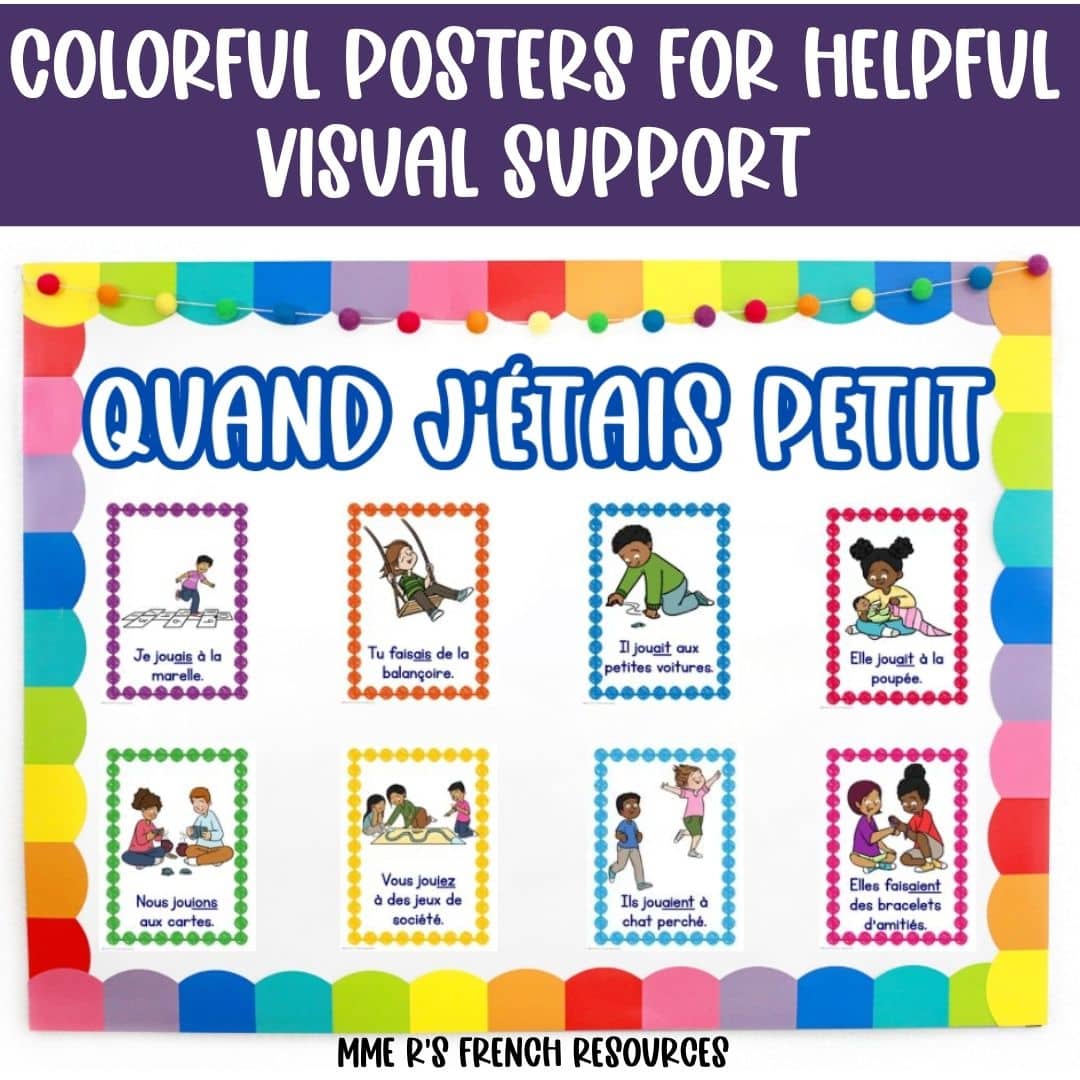 French Imparfait Activities for Intermediate Students 12 French imparfait vocabulary