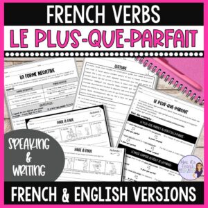 French plus que parfait activities