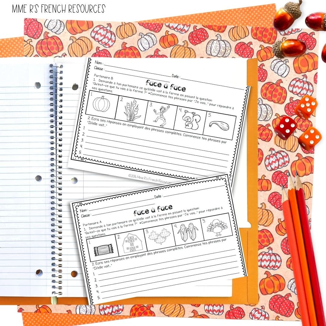 French Fall Activities | Core French & Immersion 10 French Fall Activities | Core French & Immersion - Image 10