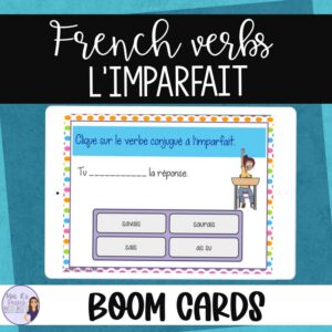 imparfait verb conjugation boom cards