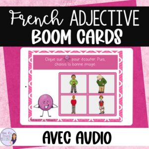 French adjectives listening activity