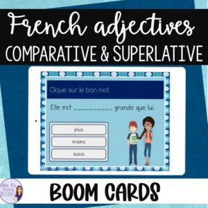 French comparative and superlative adjectives