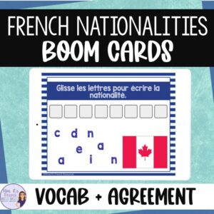 French nationalities vocabulary