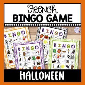 FRENCH halloween bingo