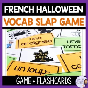 French Halloween vocabulary game