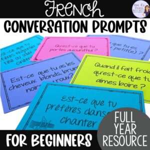 FRENCH ORAL COMMUNICATION ACTIVITIES