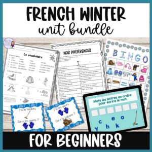 French winter vocabulary unit