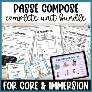 FRENCH PASSE COMPOSE PRACTICE ACTIVITIES