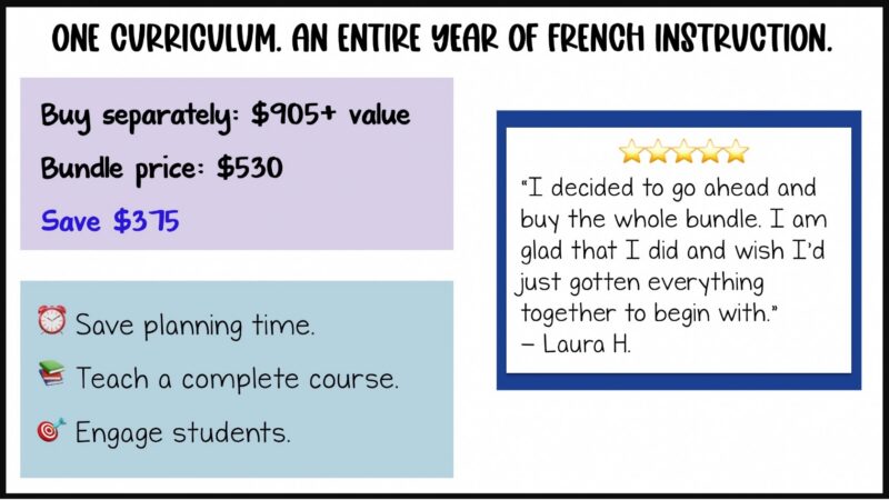 French 1 Curriculum | Full-Year Resource for Beginning French 13 Mme R's French 1 curriculum