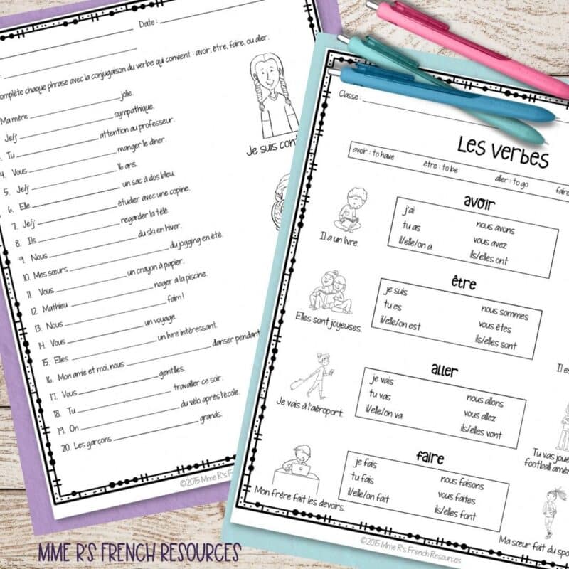 Free French Verb Conjugation Practice: Être, Avoir, Faire & Aller 2 free French verb conjugation practice