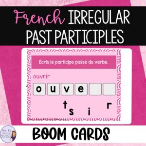 French passé composé irregular past participles