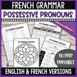 French possessive pronouns