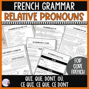 French relative pronouns