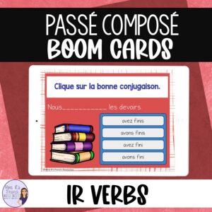 French passé composé -ir verbs